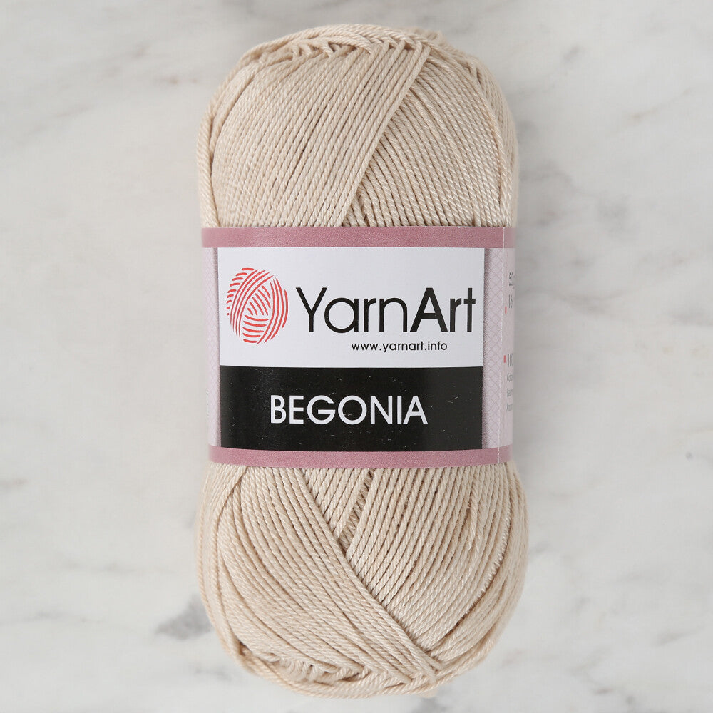 YarnArt Begonia 50gr Bej El Örgü İpi - 4660